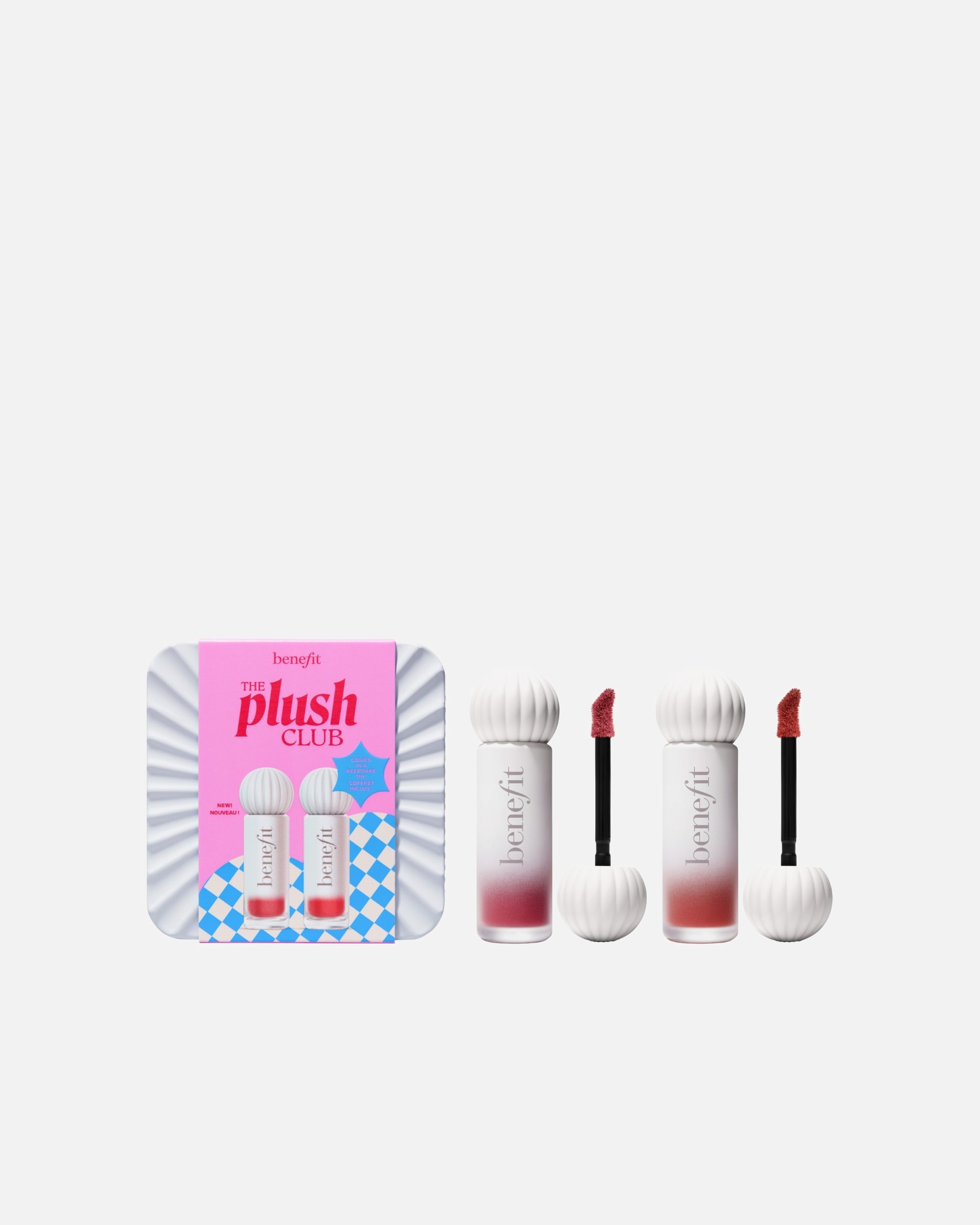 Lip Make-up Set voor UnisexBenefitLipstains & TintsThe Plush Club - Hydraterend, mat tintend duo voor de lippen12 - PURRR, RED VELVET