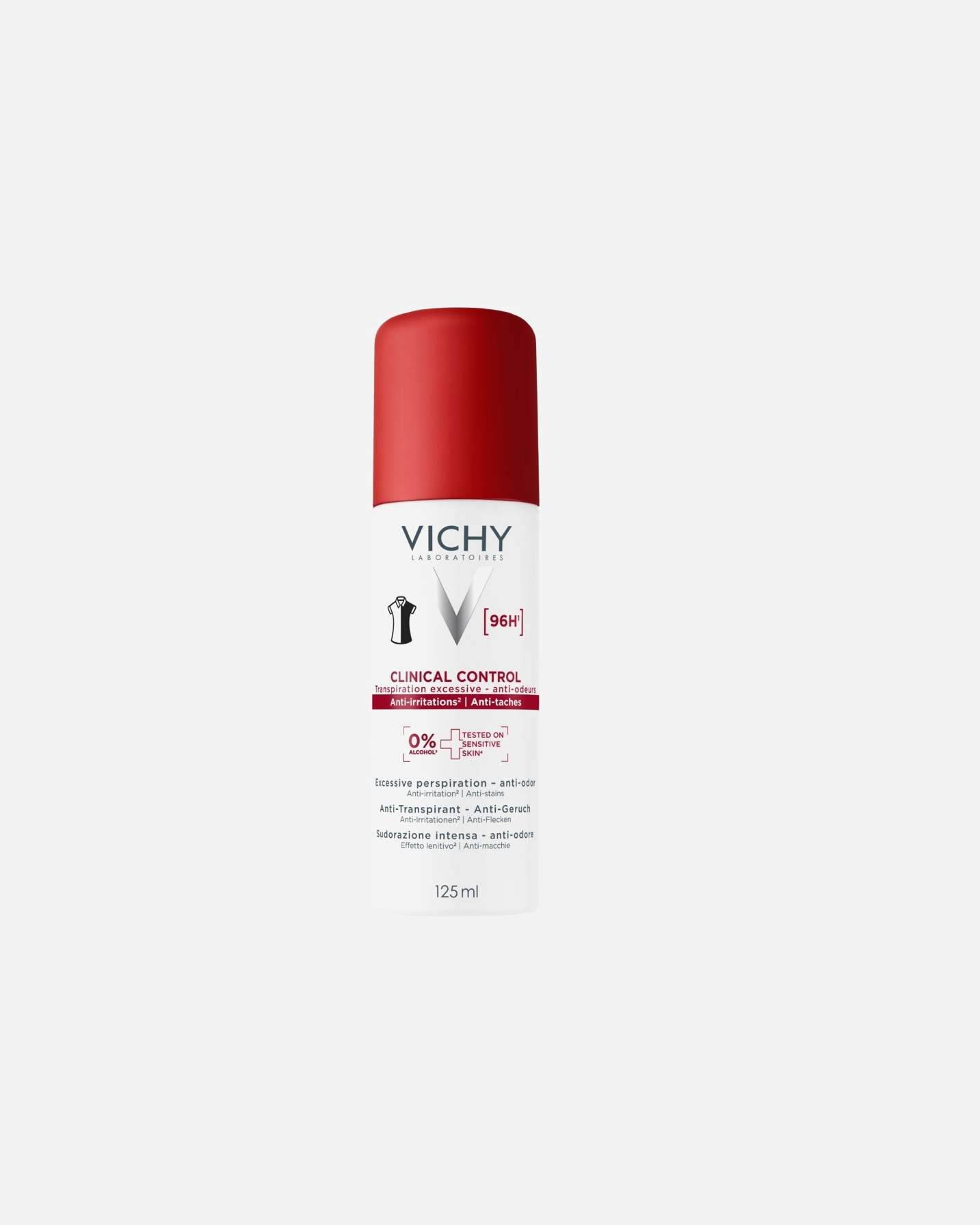 Deodorant voor UnisexVichyClinical Control Anti-Transpirant 96H125 ml