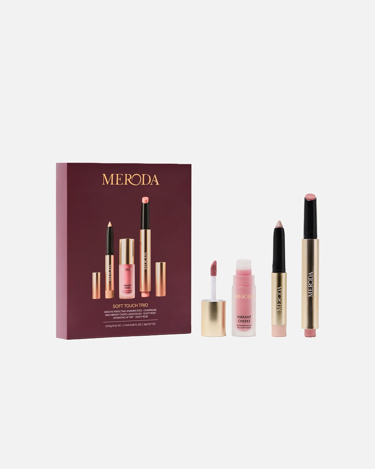 Teint make-up set voor UnisexMerodaSoft Touch Trio1 stuk
